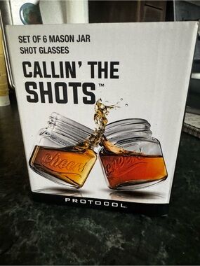 Mason Jar Shot Glasses – Callin’ The Shots (Set of 6)